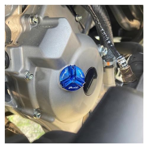 Tapón de aceite azul para Suzuki Bandit 650 con sellado hermético anticaídas 3