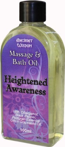 FUTURE INSIGHTS 100ml Pure Essential Oil Aromatherapy MASSAGE OIL & BATH OIL Heightened Awareness (BERGAMOT, BLACK PEPPER & PETITGRAIN) by WMA