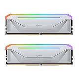 Apacer DDR5-6000 デスクトップPC用メモリ 16GB×2枚 NOX RGB DDR5 シルバー AH5U32G60C622NWAA-2