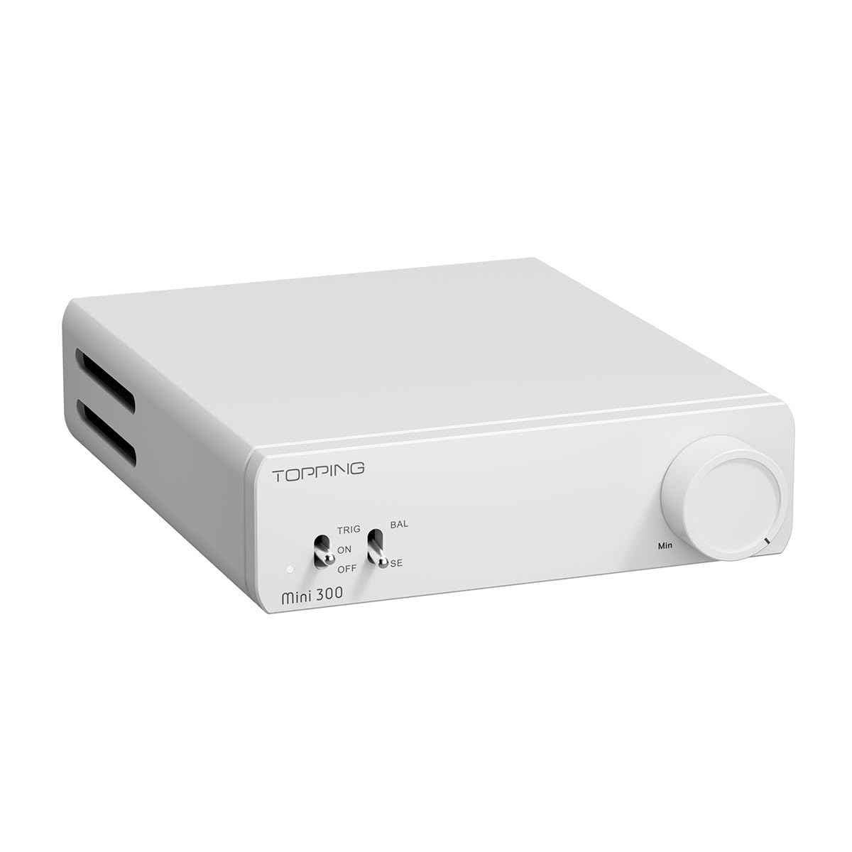 Topping Mini 300 Amplificatore di potenza desktop compatto - Amplificatore di classe D completamente simmetrico, ingresso TRS/RCA 12 V trigger Estremamente bassa distorsione Senza rumore Sicuro e