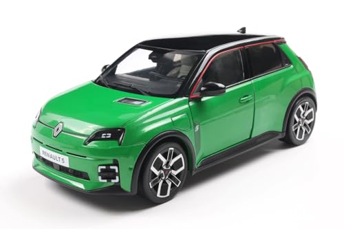 Solido Renault 5 E-Tech (2024) – Small Electric Car Retro, Urban Lines, Modern Details, Diecast Model, Green Pop Vert 1:18