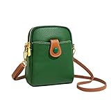 Unisex Große Kapazität Tragbare Umhängetasche Umhängetasche Canvas Taschen Damen (Green, One Size)