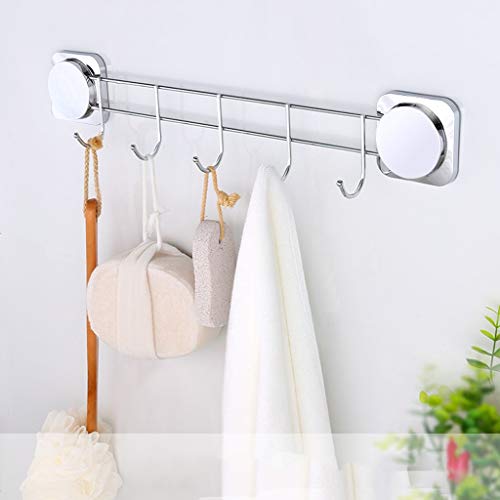 Wdbby Wall-Mounted Coat Rack -5 Three Hooks, Heavy, Stainless Steel, Metal Coat Hooks Iron Coat Hat Dress Towel Wallet #TOP3