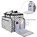 LUXJA Sewing Machine Case with Removable Padding Pad, Travel Case for Sewing Machine and Accessories (Fit for Most Standard Sewing Machines), Gray Dots (Bag Only)