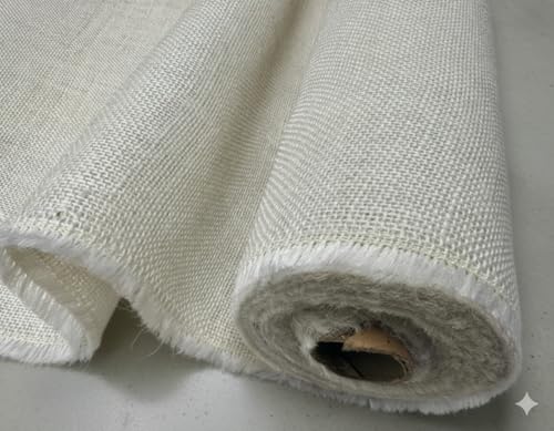 Tela de Saco - Yute -Arpillera, 150 x 150 cm,Tela para Decoración - Tapicería Manualidades Complementos, Fiestas ..etc (BEIGE)