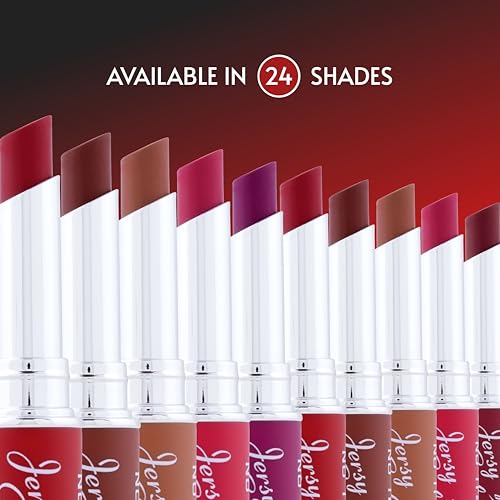 Image of JERSEY GIRL BY FASHION GIRL Kiss Proof Lipstick | Water Resistant & Smudge Proof | Non-Drying | Lightweight | Long Stay | Creamy Matte Lipstick For Women | (SHADE NO-04 VIVID LILAC, 2g)
