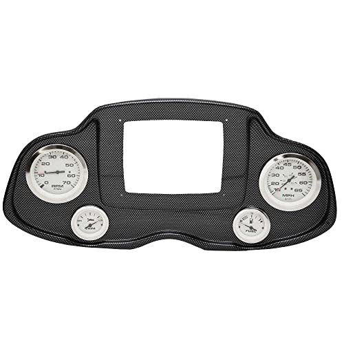 Lowe Boat Gauge Panel 2128525 | Lido 20 1/2 x 9 3/4 Inch Carbon Fiber