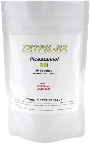 Piceatannol, Powerful Pterostilbene Related to Resveratrol, Supports Cholesterol, High Blood Pressure, Aging, Cardiovascular System, 30 Suppositories by Zetpil