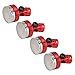 Drfeify 4Pcs RC Magnetic Body Post, RC Body Post, 6061 Alu, Invisible Body Shell Post Mount for 1/8 1/10 RC Car(red)