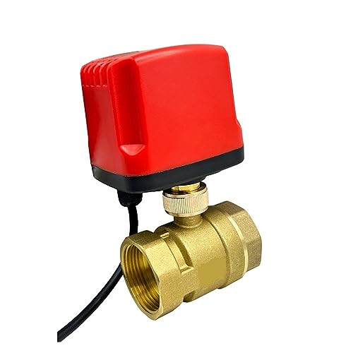 Válvula de bola motorizada de latón 1/2" de 24V eléctrica e impermeable 5