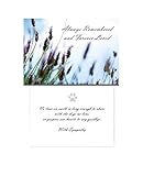 Dog Speak Always Remembered and Forever Loved - Thinking of You - Death Loss of Pet Sympathy Card