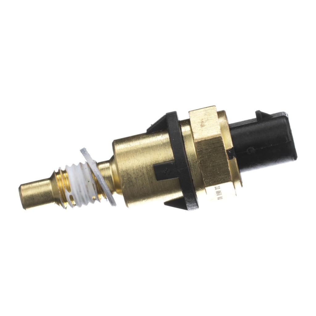 CarLights360 for GMC Canyon 2017 18 19 20 2021 Engine Coolant Temperature Sensor | Metal, Plastic | Black, Bronze | Plug in Connector | Pin Terminal | Screw-in Attachment | Oval Connector | 12650595