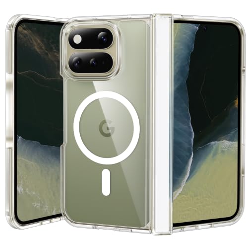 Image of FNTCASE for Google Pixel 11 Pro Fold Case Clear with Hinge Protection