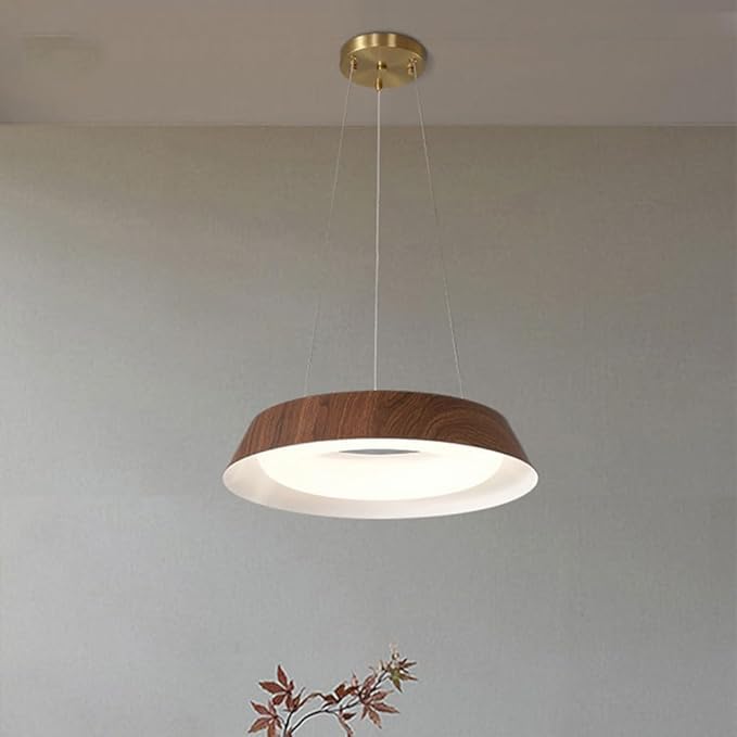 Luminaires suspendus LED marron de style minimaliste avec diffuseur acrylique - 2