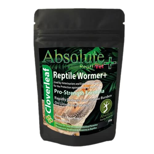 Cloverleaf Absolute+ Reptile Wormer 5g De-Worming, white to beige, 19.98 g (Pack of 1)