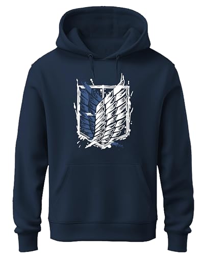 Image of Khakey Mens Cotton Hoodies | Cotton Sweatshirt with Hood | Attack on Titan Hoodies | Anime Hoodies for Men | P18