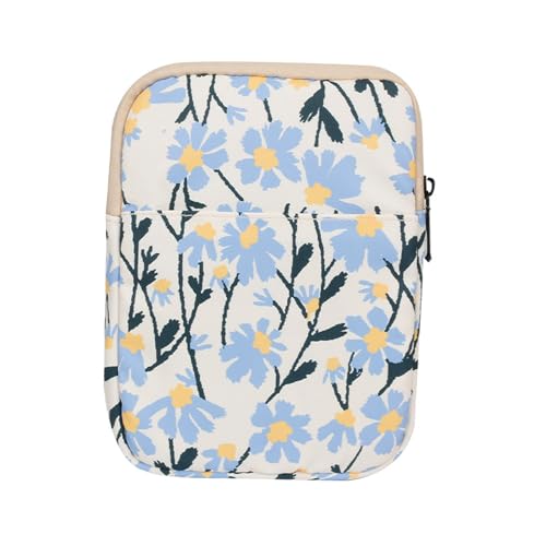 Kindle Sleeve Set, SCHUMAOYI Kindle Pouch, Waterproof Protective Cover for 6-7 Inch E-Readers with Soft Interior, Fits All Models from 2012 to 2024, Lightweight Travel Storage Bag (Daisy)