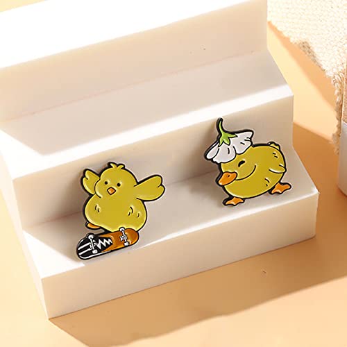 Image of Cute Enamel Pins Cartoon Lapel Pin Brooch Badge for Backpack Jackets Funny Tiger Pins for Gift Anime Enamel Pin for Clothing Hat Decoration