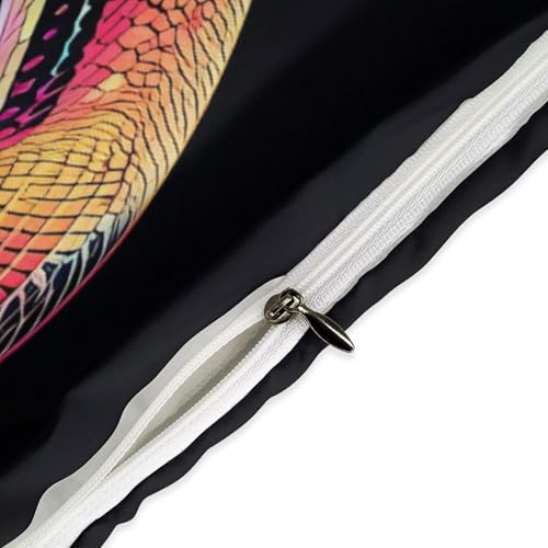 Ropa de cama infantil de serpiente animada con funda nórdica de microfibra 5