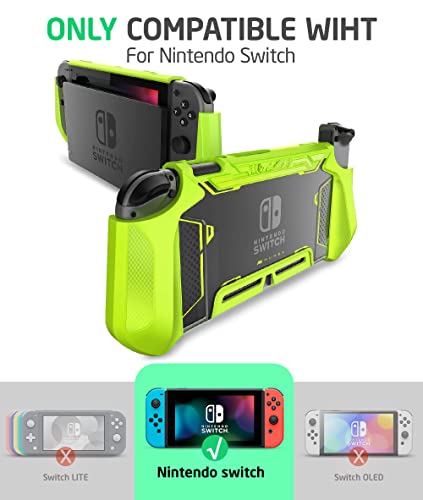 Mumba Dockable Case For Nintendo Switch, [Blade Series] Tpu Grip Protective Cover Case Compatible With Nintendo Switch Console And Joy-Con Controller (Green) #TOP1