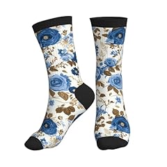 Blue Brown Floral Rose