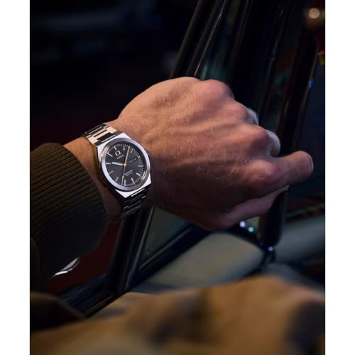 Image of TIMEX Q Continental Analog Black Round Dial & Silver Stainless Steel Bracelet Band Water Resistant Men's Wrist Watch - TW2Y25000IK