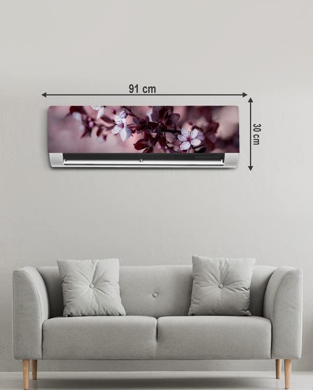 DreamKraft Multicolor Flowers AC Sticker 3D Vinyl Wall Decor 30cm x 91cm 1
