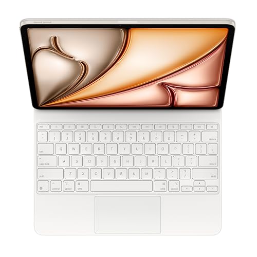Apple Magic Keyboard: Keyboard and Case for iPad Air 13-inch (M2, M3, and M4), US English — White - image 2