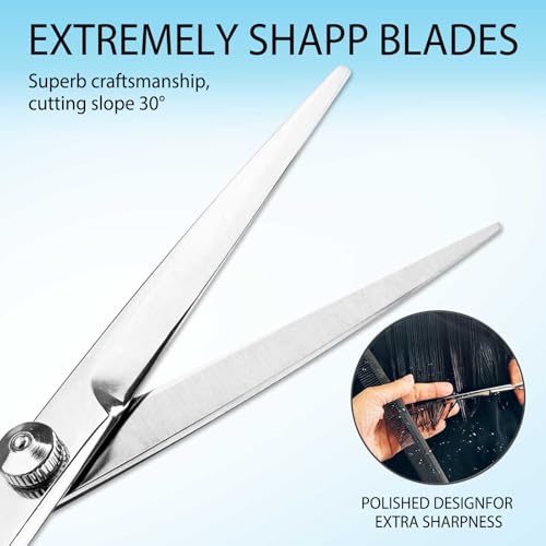 hair cutting scissors 6534 stainless steel barber shears for menwomen professional haircut kit for salon amp home use sharp trimming shears for hairdresser precision cutting tools for stylists