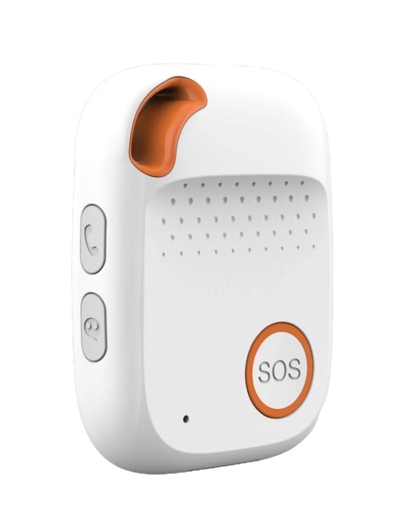 Geo+ - Telesoccorso anziani 4G, allarme SOS manuale e automatico caduta, localizzazione satellitare, fino a 10 numeri di emergenza configurabili