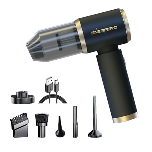ENR-Aspiradora De Mano,Aspiradora Multifuncional 3en1.Aspiradora Inalámbrica Para Coche Con Carga Rápida Y Potente Filtro De Acero Inoxidable.La Mini Aspiradora Para Coche Es Adecuada Para La Limpiez
