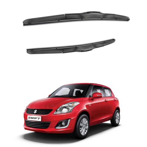 Image of Oshotto Frameless (O.E.M Type) Replacement Wiper Blades Compatible with Maruti Suzuki Swift Old(2010 Model and Old) (21 inch / 19 inch)
