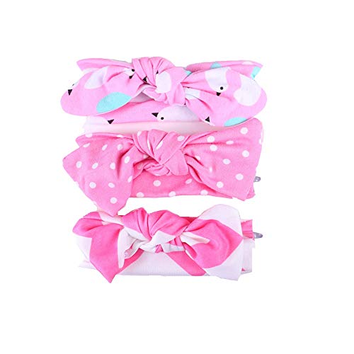 DAY8 3 Pcs Bandeau Cheveux Bébé Fille Baptême Bandeau Bébé Fille Naissance Cérémonie Photographie Enfant Headband élastique Fête Cadeau Naissance Bébé Anniversaire 0.5-3 Ans Pas Cher (0.5-3 ans, H) Cover