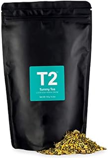 T2 Tea - Tummy Tea, Herbal Tisane 25 Tea Bags in a Box, Peppermint & Liquorice Flavoured Herbal Tea, 37g