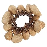 TOYANDONA Afrikanisches Handpercussion-armband aus Natürlichen Nussschalen Mehrlagiges Verstellbares Tribal-shaker-wristband für Erwachsene Leichter Handgefertigter