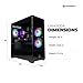 CyberPowerPC Gamer Master Gaming PC, AMD Ryzen 5 5500 3.6GHz, Radeon RX 6400 4GB, 16GB DDR4, 500GB PCIe Gen4 SSD, WiFi Ready & Windows 11 Home (GMA3100A)
