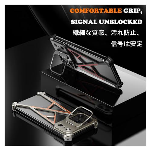 Bumper iPhone 17 Pro métallique avec support discret