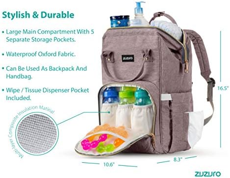 zuzuro diaper bag