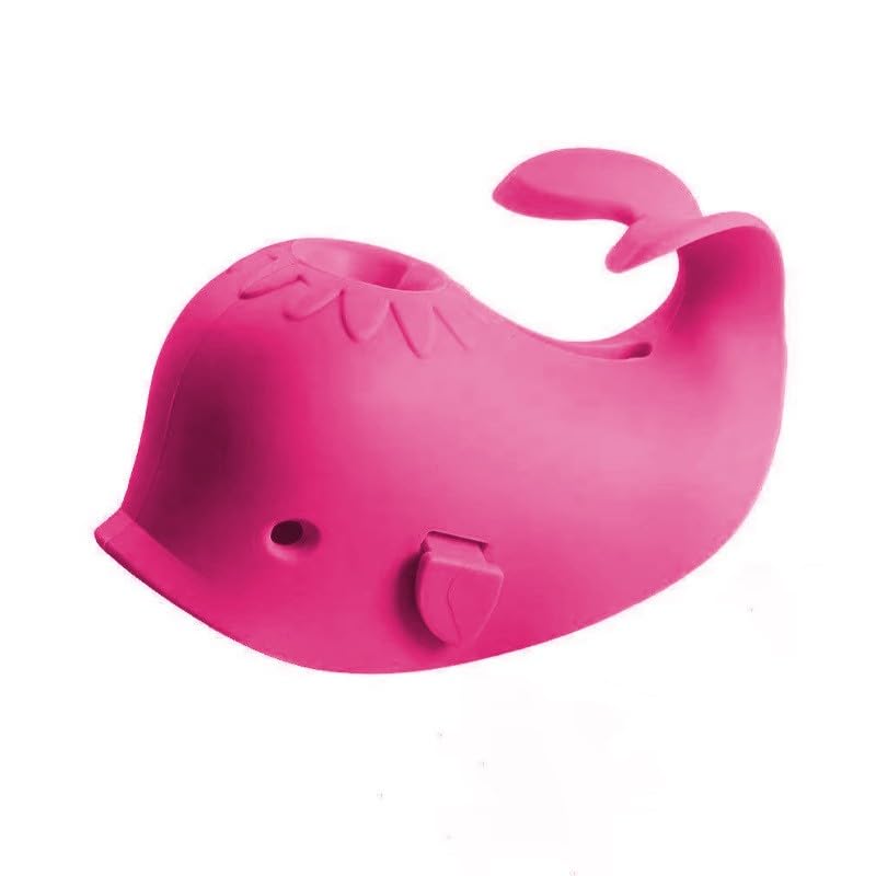 Image of Faucet Protector Baby Bath Silicone Bumper Cover Tub Spout Cover (Red)