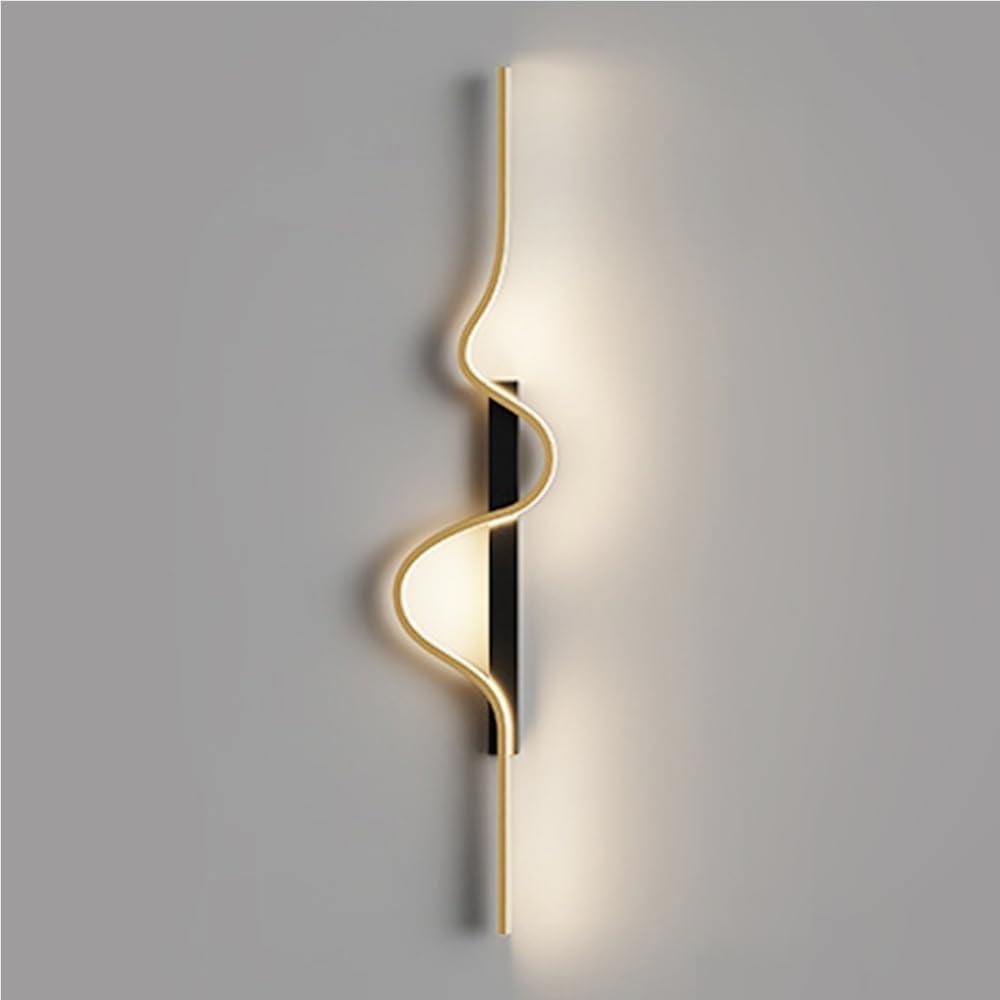 SXECAEPS Modern Minimalist Linear Wall-Mounted Light Decor Indoor Hardwired Wash Wall Sconce Lamp for Living Room Bedroom Hallway Corridor Conservatory(4000K,80cm)