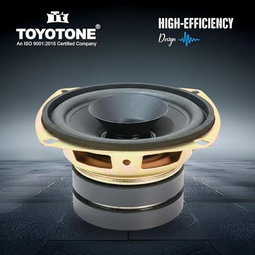 Image of TOYOTONE 3 inch Inch Full-Range Speaker | Dual Cone | 20W Nominal | 40W Max | 4-Ohms | Copper Coil | 53mm Dual Magnet | High Sensitivity | Ideal for Home & Car Audio (Pack of 2)