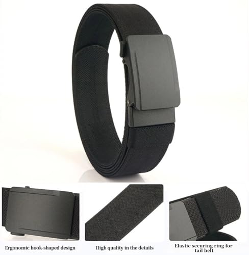 Men's Tactical Ratchet Belt, 1.5 Inch Heavy-Duty Nylon, Automatic Buckle with Cuttable Length for EDC CCW Casual Wear2