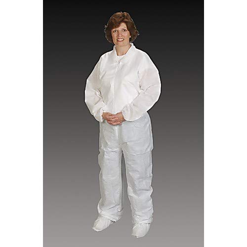 Alpha Pro Tech CV-64022-2 Critical Cover NuTech Coverall with Elastic Wrist & Ankle, Surged Seams, S/M (Pack of 25)
