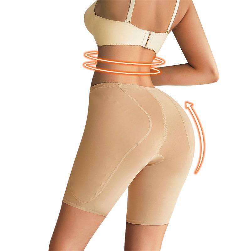 Image of Women High Waist Shapewear Shorts Tummy Control Butt Lifter Seamless Body Shaper Slimming Thigh Shaper for Dress