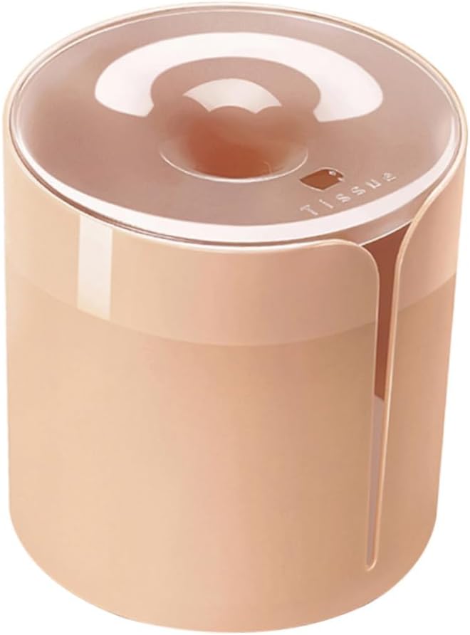 Minimalist Beige Toilet Paper Holder, Freestanding Bathroom Tissue Roll Holder for RV/Camper/Home, Compact Toilet Paper Storage Organizer