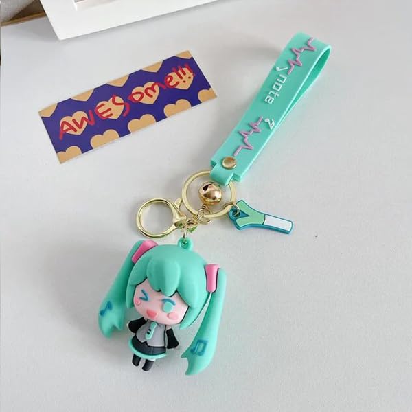 Premium Keychain Unlock Your Anime Passion 3D Rubber Keychain Extravaganza with Elegant Long Ribbons Perfect for Bag Charm, Car & Bike Gifting & Anti-Rust-image-21
