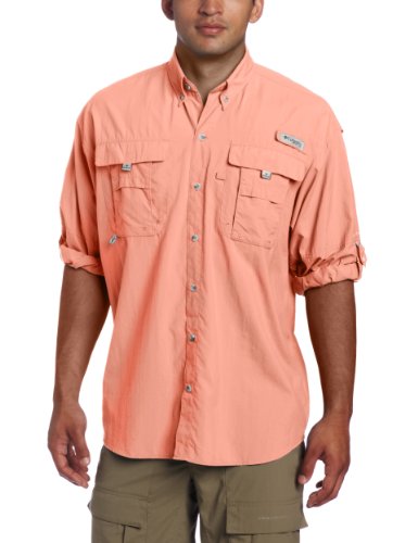Columbia Men's Bahama II L/S Shirt,Cantaloupe,XL