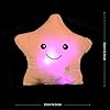 elfishgo Creative Twinkle Glowing Stars Shape Plush Throw Pillow, LED Night Light Pillow Cushions Stuffed Toys Gifts for Kids, Christmas (Pink) #2