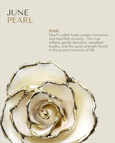 Image of Forever Rose Hand-Dipped in 24K Gold, Emerald-Inspired June Birthstone, Real Rose in Luxury Gold Gift Box - Perfect Ready to Gift for June Birthday or Any Occasion