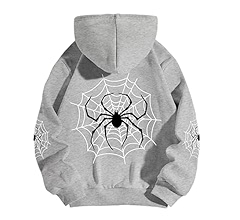 Lytiarul Spider Graphic Streetwear Hoodies For Women Y2k